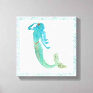 Mermaid Friends IV Canvas Print