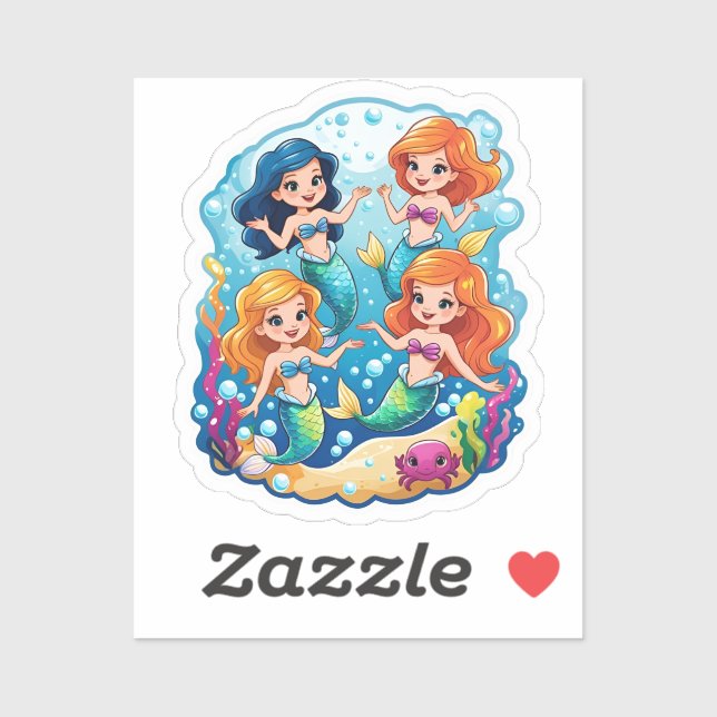 Mermaid Friends Personalized Fun set  (Sheet)
