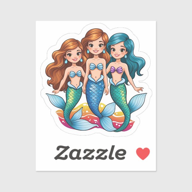 Mermaid Friends Personalized Fun set  (Sheet)