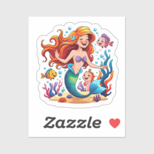Mermaid Friends Personalized Fun set Sticker
