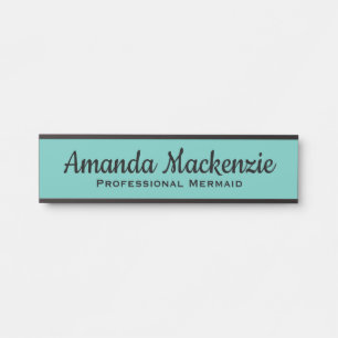 Mermaid Funny Office Door Sign For Her
