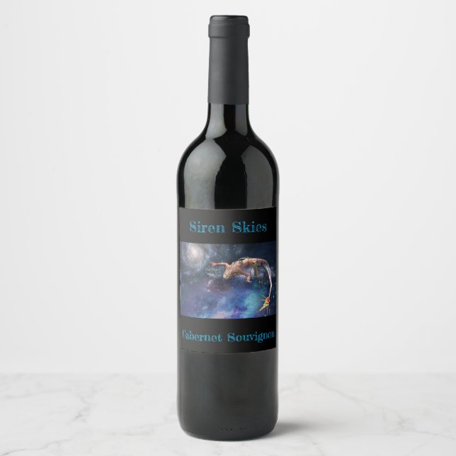 Mermaid Galaxy Wine Label (Front)