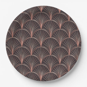 Mermaid/Geometric Design Paper Plate