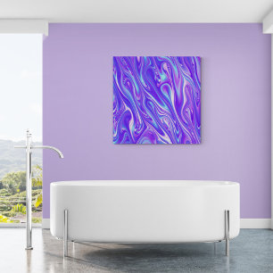 Mermaid Giggles Abstract Canvas Print