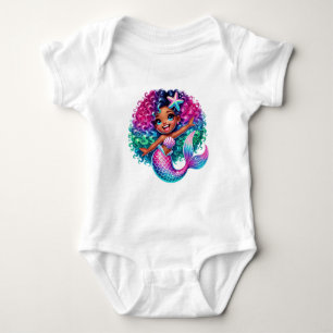 Mermaid Girl  Baby Bodysuit