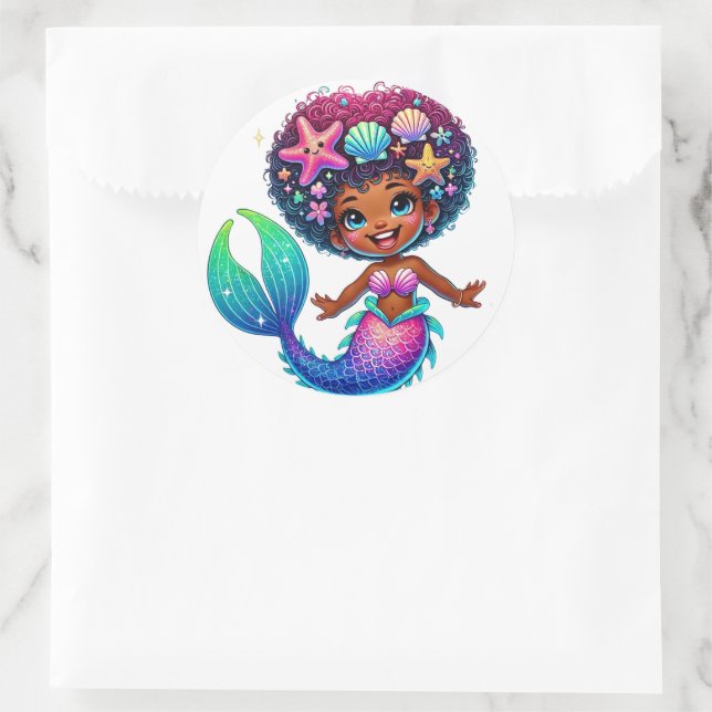 Mermaid Girl Stickers (Bag)