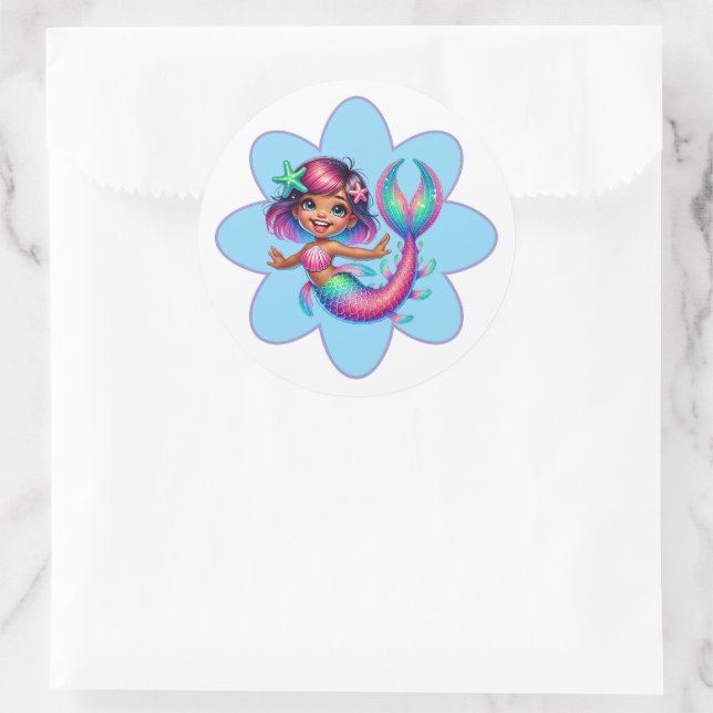 Mermaid Girl Stickers (Bag)