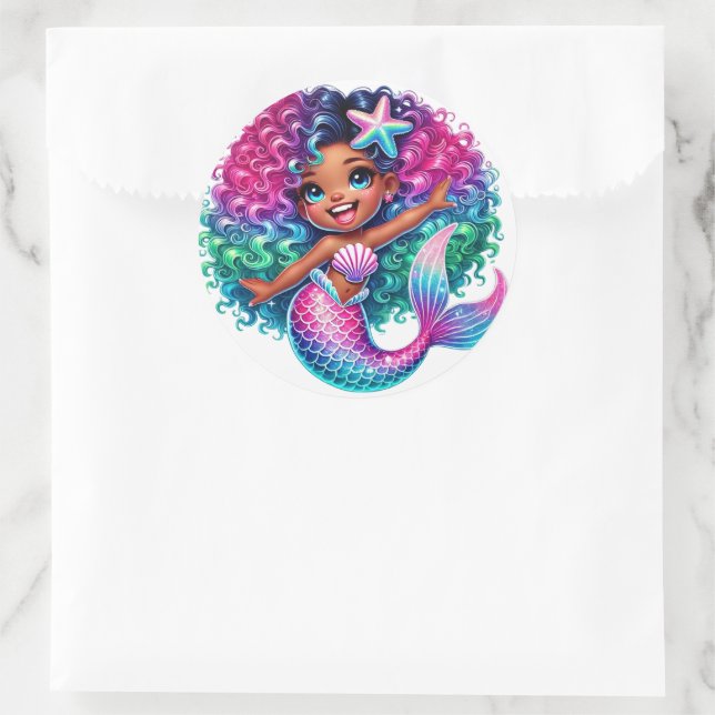 Mermaid Girl Stickers (Bag)