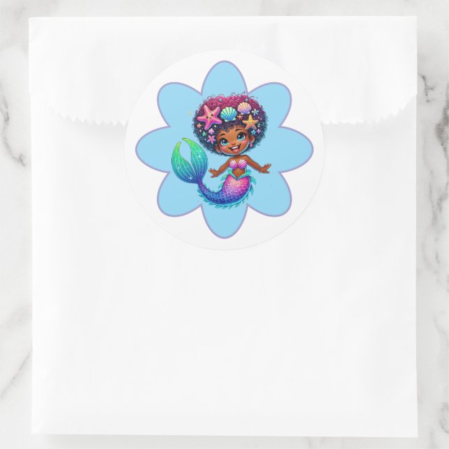 Mermaid Girl Stickers (Bag)