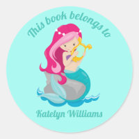 Mermaid Girl This Book Belongs to Monogram Kids