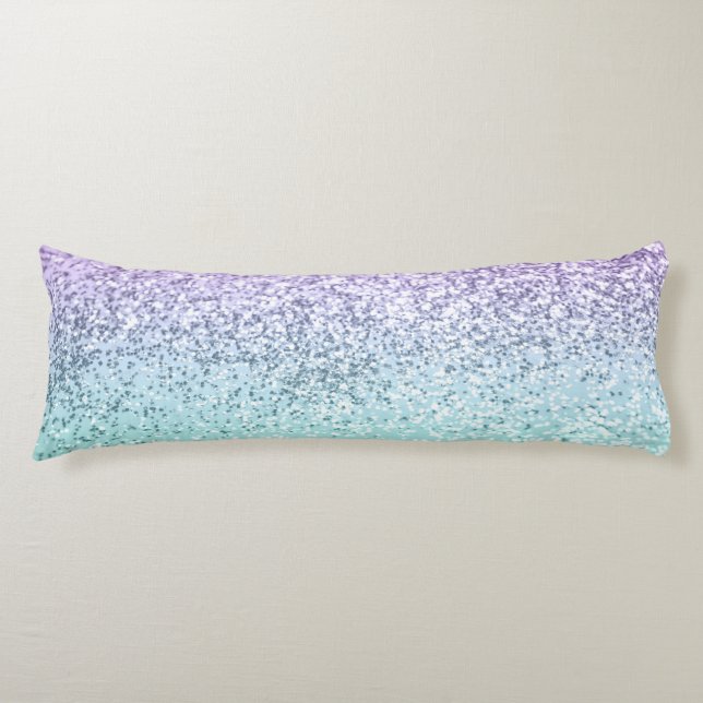 Mermaid Girls Glitter 1b (Faux Glitter) #pastel   Body Pillow (Front)