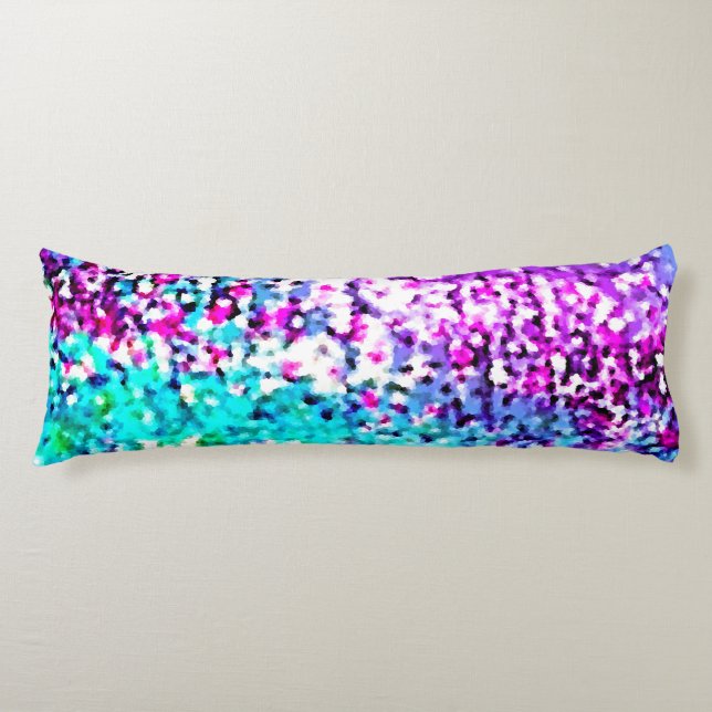 Mermaid Glitter Body Pillow (Front)