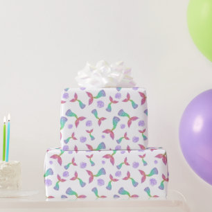 Mermaid Glitter Pattern Wrapping Paper
