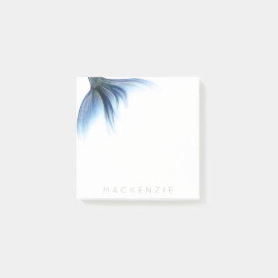 Mermaid Glitz Desk   Princess Blue Tail and Name Post-it Notes