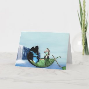 Mermaid Gondola Greeting Cards