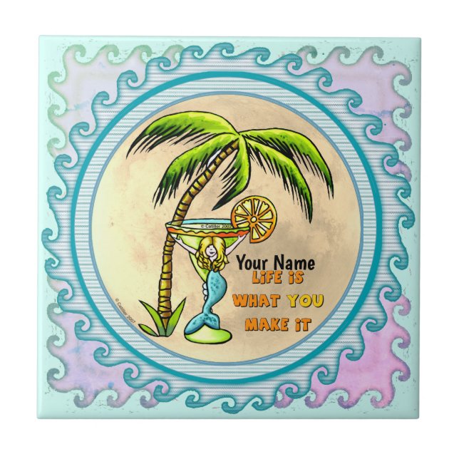 Mermaid Good Life  tile (Front)