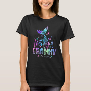 Mermaid Grammy Women Family Matching 1st Birthday T-Shirt