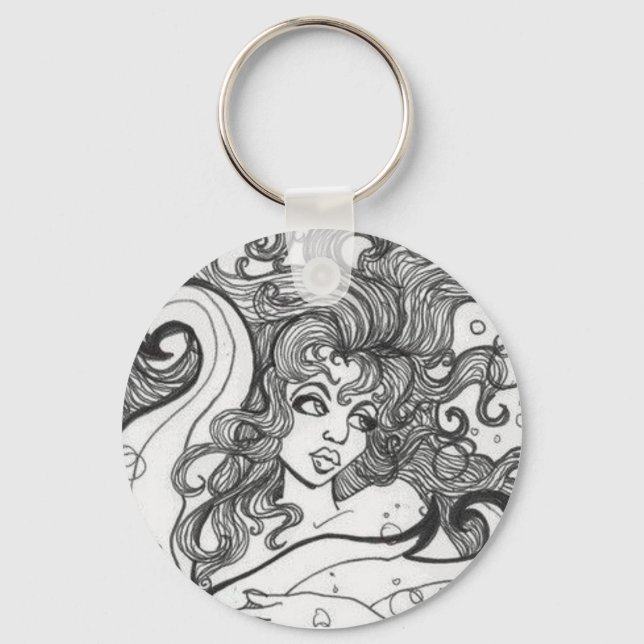 Mermaid Hair by Terrell Dorfeo Keychain (Front)