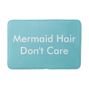 Mermaid Hair Don't Care Bath Matt Mat