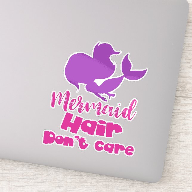 Mermaid Hair Don't Care, Mermaid Silhouette, Tail (Detail)