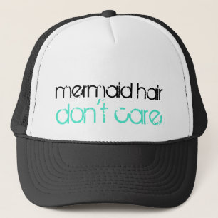 Mermaid Hair Don't Care Tropical Beach Vacation Trucker Hat