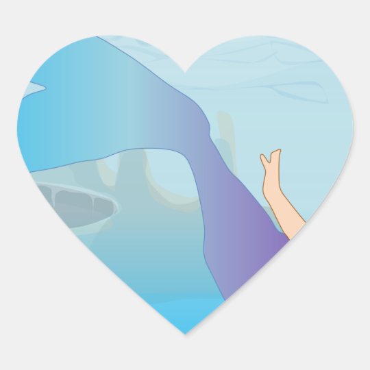 Mermaid Heart Sticker