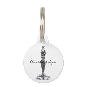 Mermaid Holding Star Thunder_Cove Pet Tag