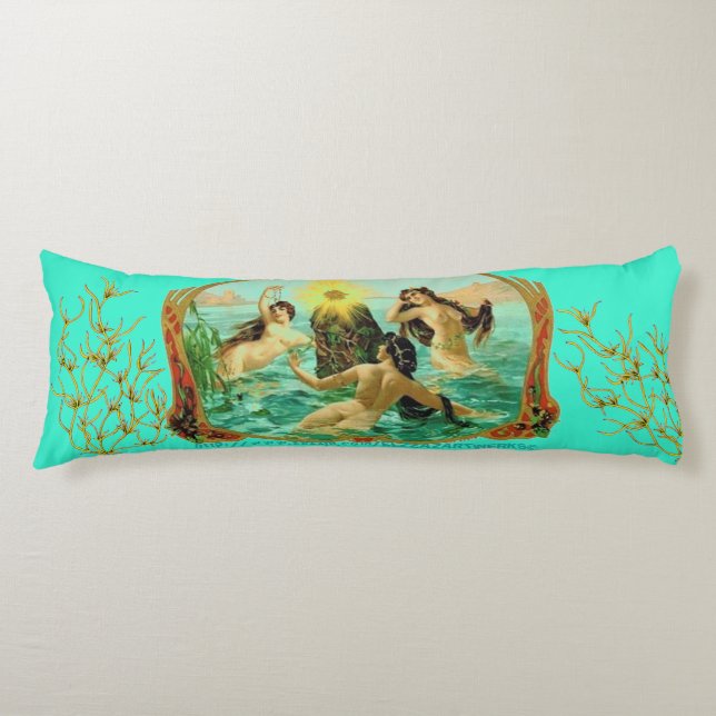 "Mermaid Holiday" Body Pillow (Front)