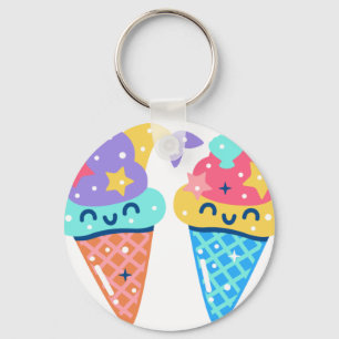 Mermaid icecream keychain