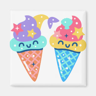 Mermaid icecream magnet