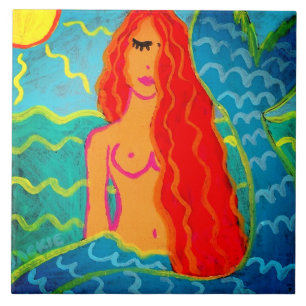 Mermaid in the Sunlight Tile