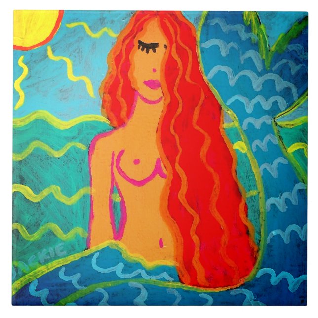 Mermaid in the Sunlight Tile (Front)