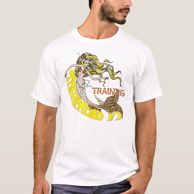Mermaid in Training (blonde) T-Shirt (Front)