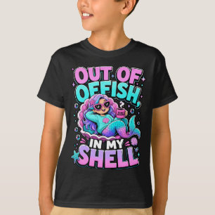 Mermaid introvert shell mode do not disturb beach T-Shirt