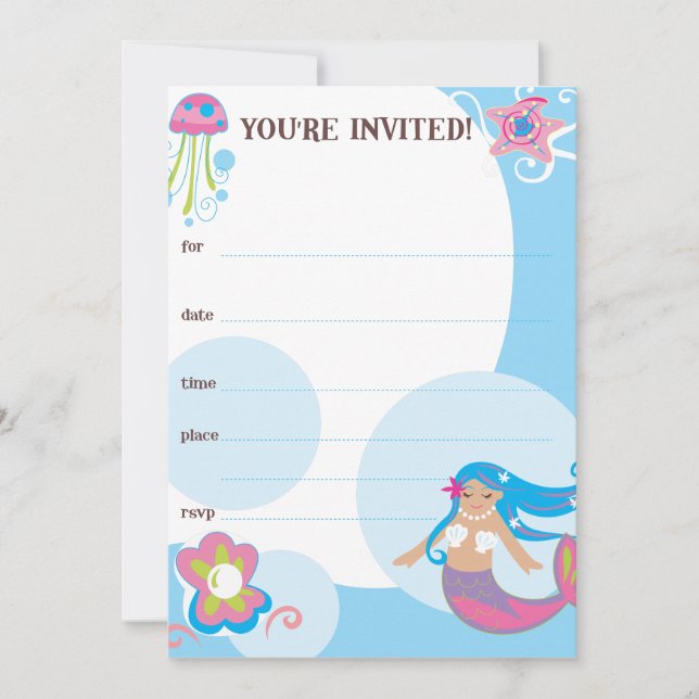 Mermaid Invites (Front)