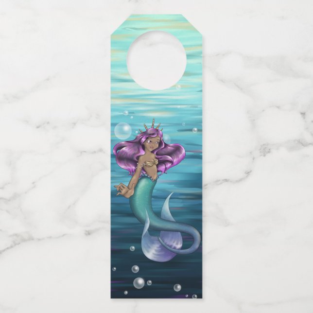 Mermaid Iole Bottle Tag (Front)