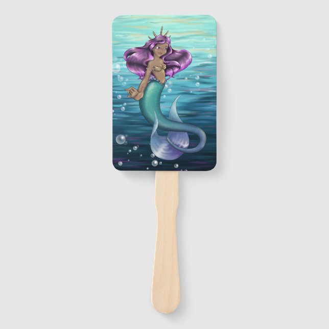 Mermaid Iole Hand Fan (Front)