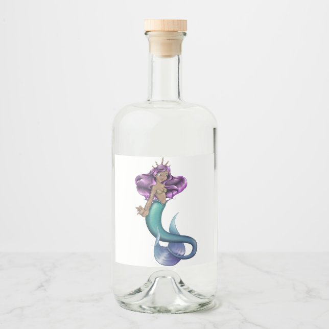 Mermaid Iole Liquor Bottle Label (Front)