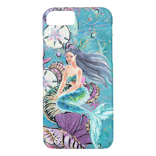 Mermaid iPhone iPad Cover (Back)