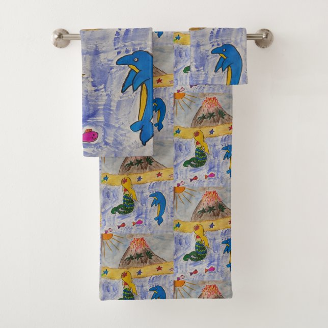 Mermaid Island Towel Set (Insitu)