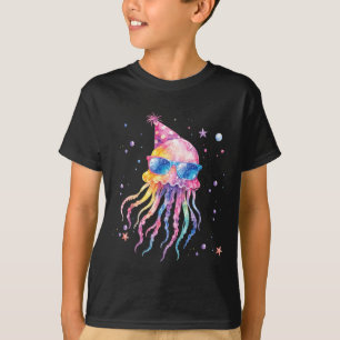 Mermaid Jellyfish Birthday Summer Matching T-Shirt