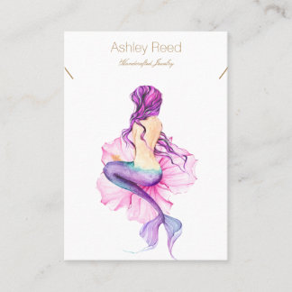 Mermaid Jewellery Card - Bracelet/necklace