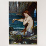 Mermaid John William Waterhouse Art Puzzle<br><div class="desc">This puzzle features a classic oil painting by John William Waterhouse - A Mermaid (1900).</div>