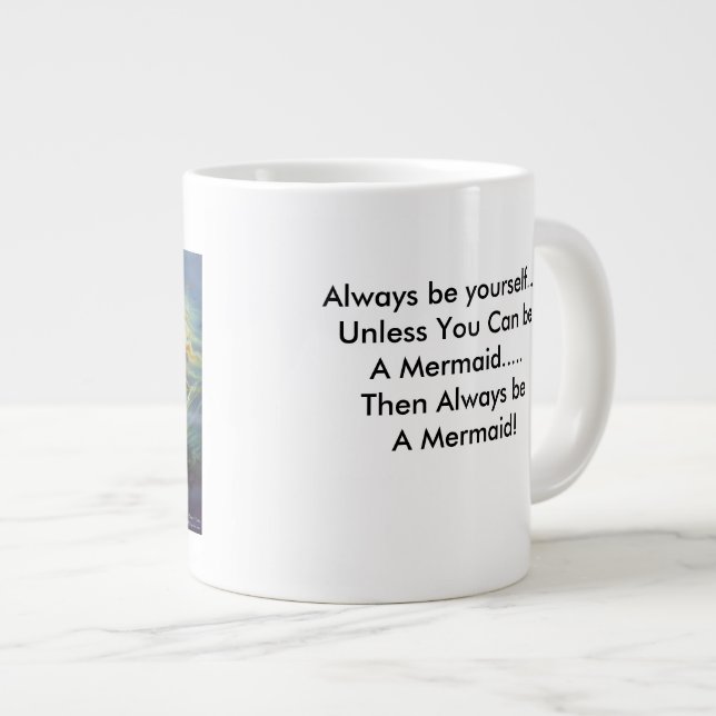 Mermaid Jumbo Coffee Cup (Front Right)