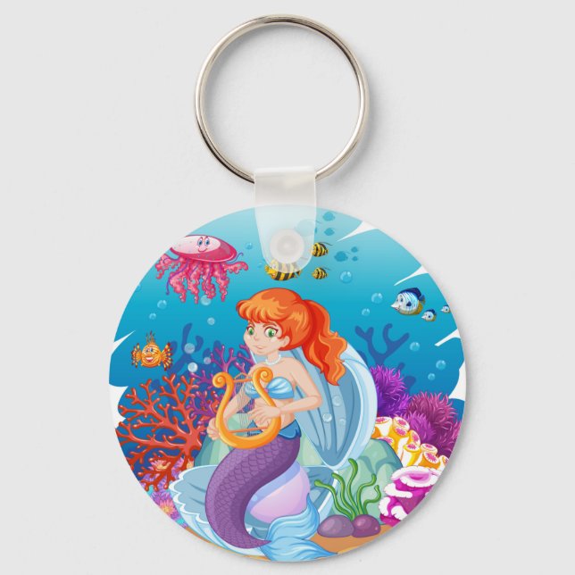 Mermaid Keychain (Front)