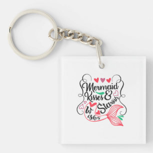 Mermaid Kisses Starfish Wishes Keychain