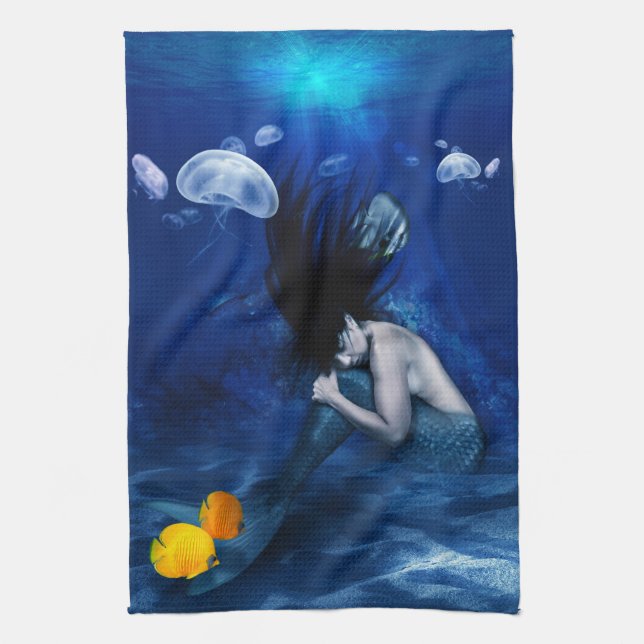 Mermaid kitchen towl kitchen towel (Vertical)