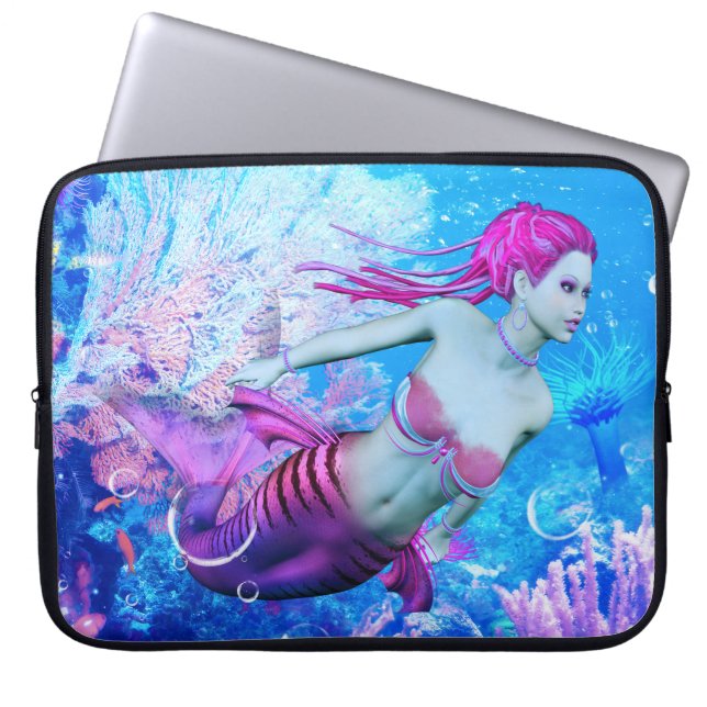 Mermaid Laptop Sleeve (Front)