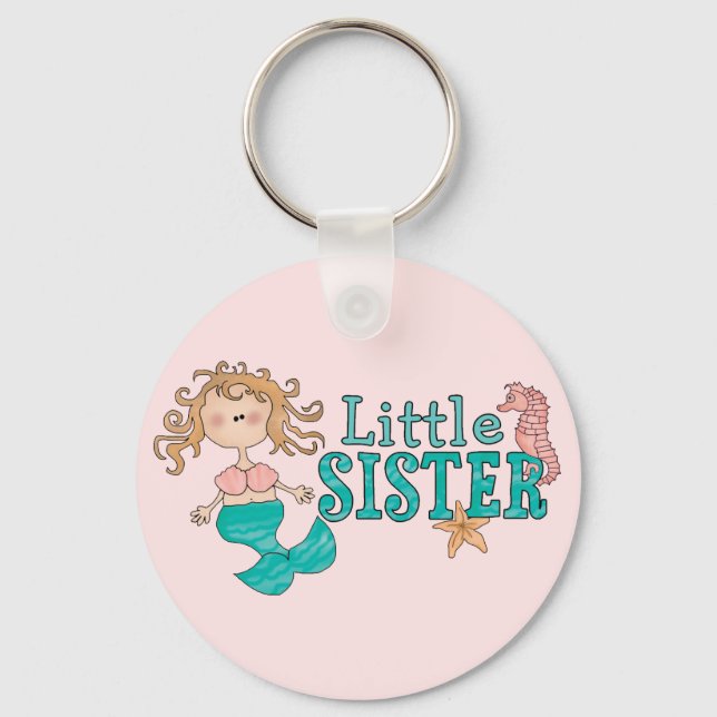Mermaid Little Sister Keychain (Front)