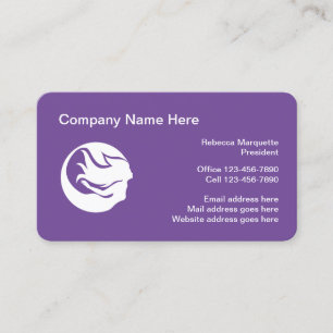 Mermaid Logo Thème Arrondi Corner Cartes de visit